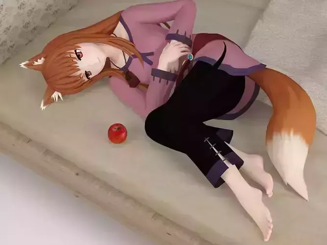 Horo anime girl pose 06