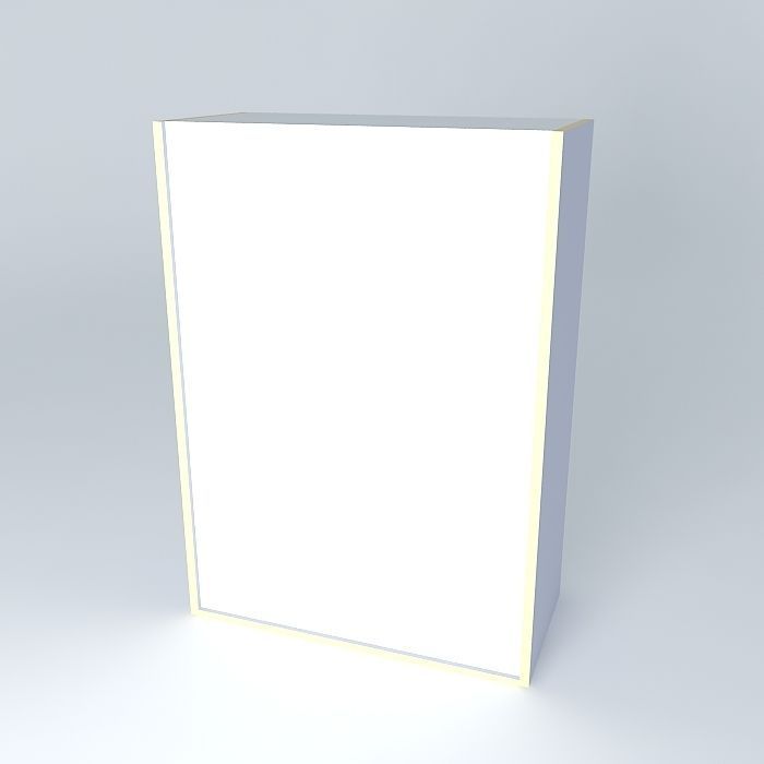 W2D2D cupboard Free 3D model_1