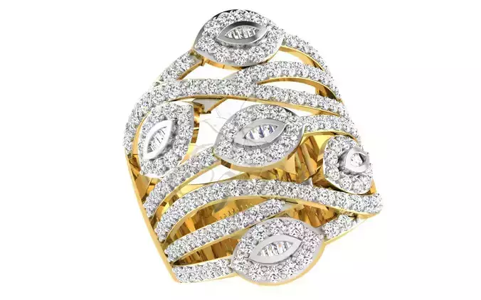 Diamond marquise cocktail ring 