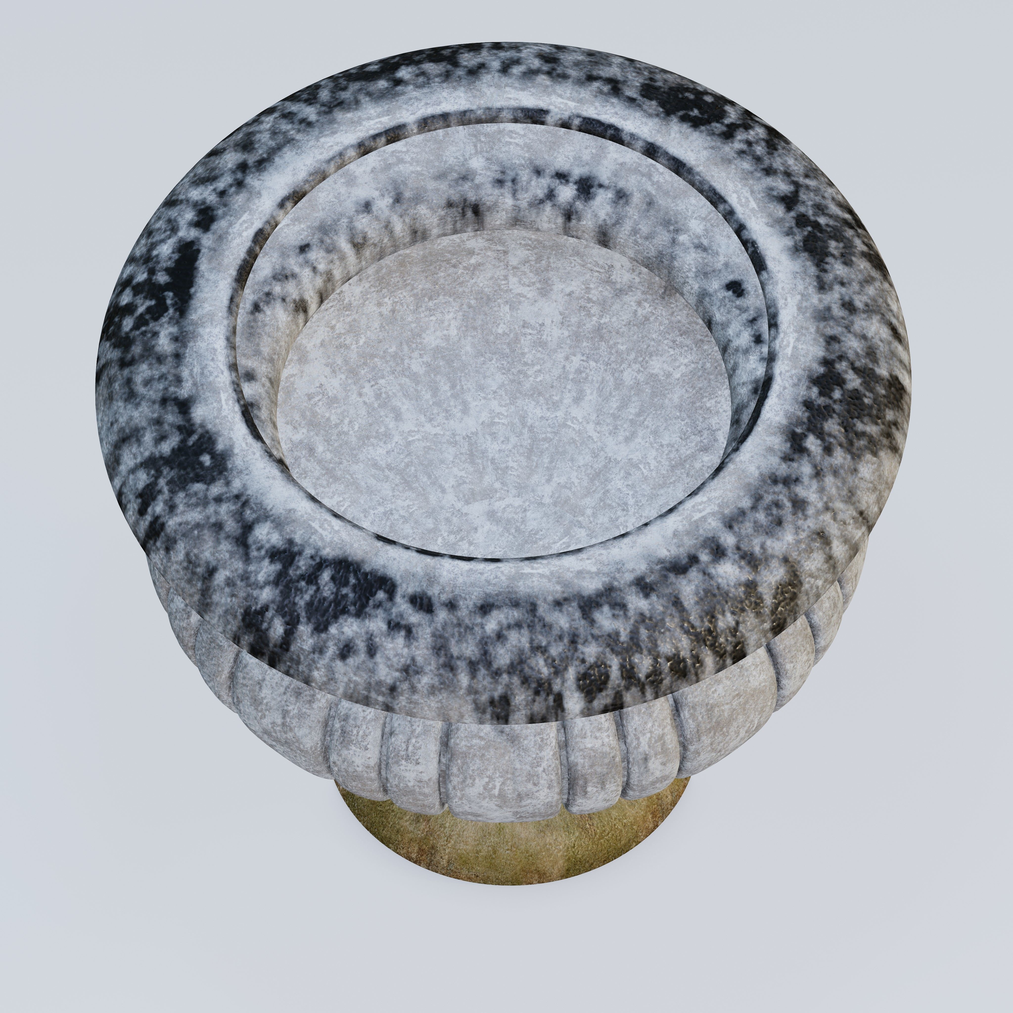 Garden urn planter07 3D model_5