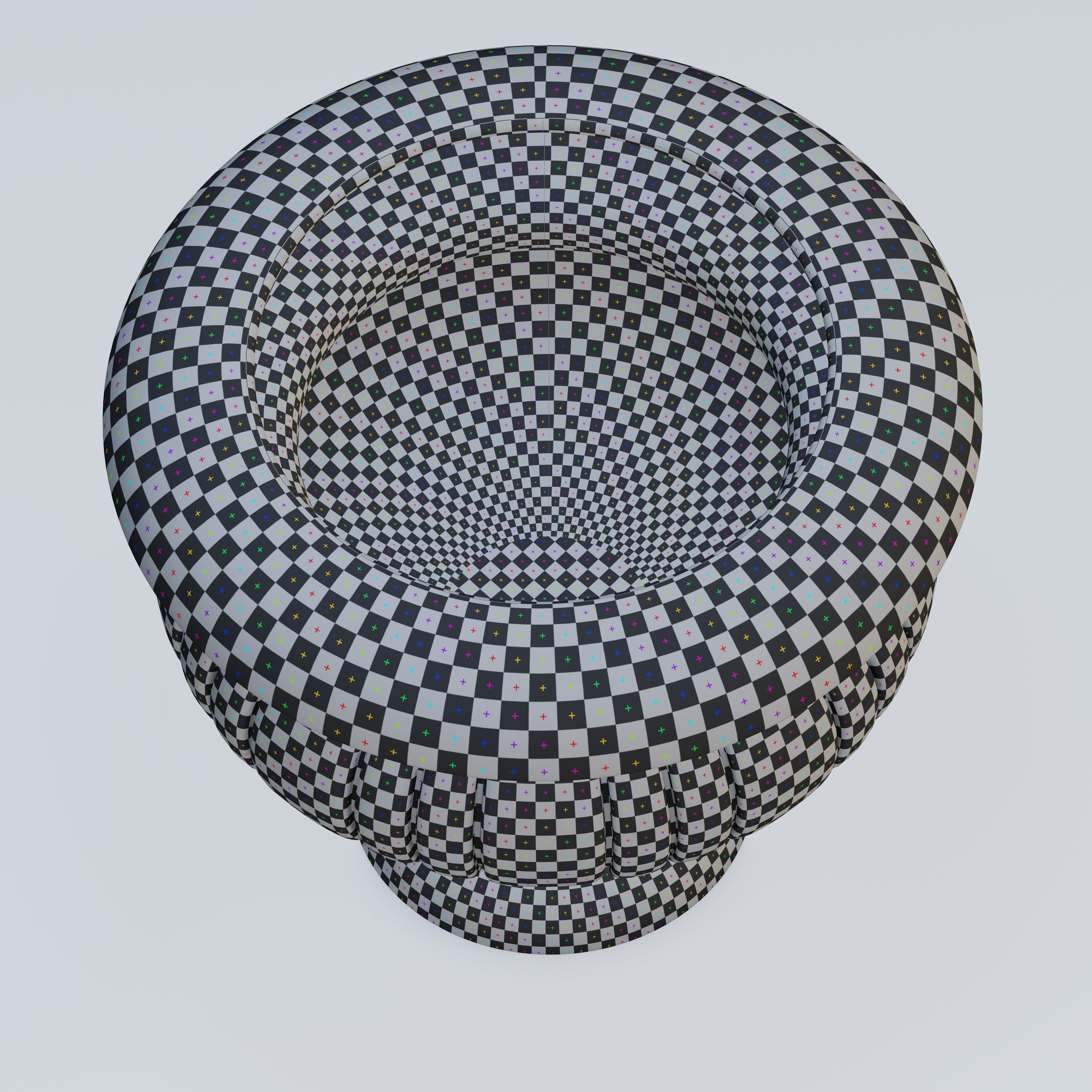 Garden urn planter07 3D model_9