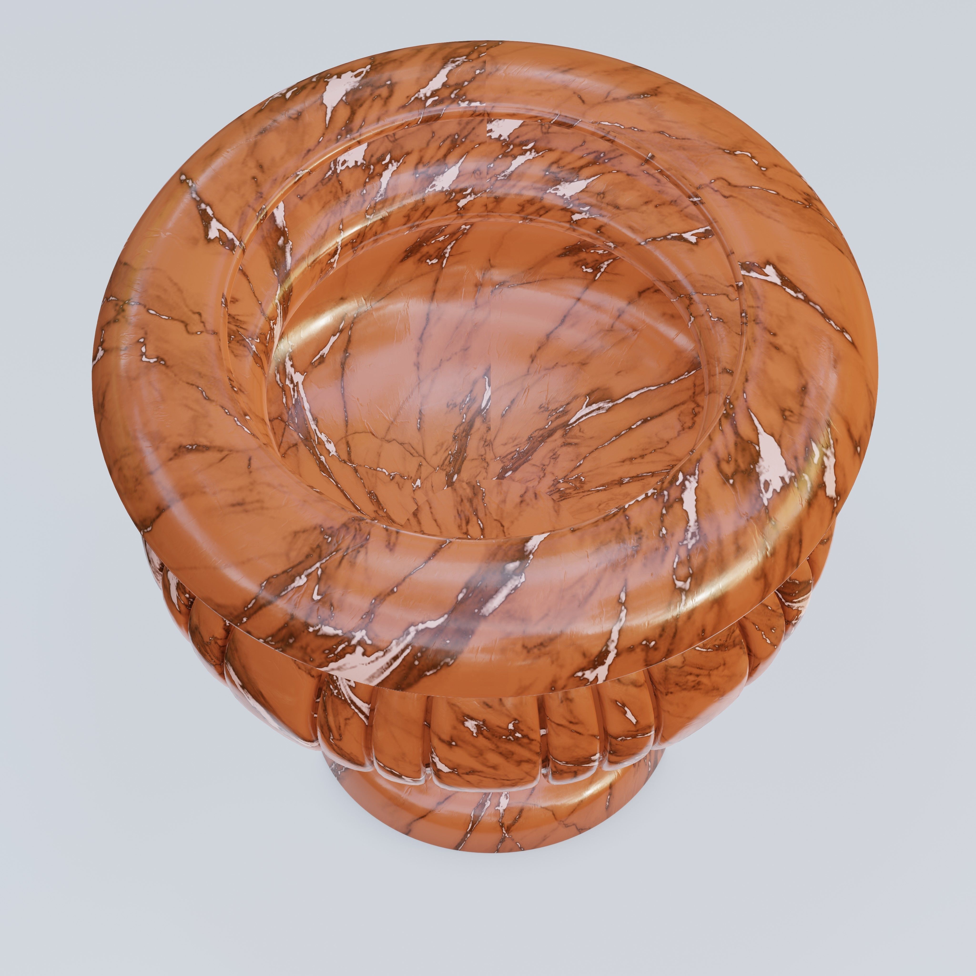 Garden urn planter07 3D model_1