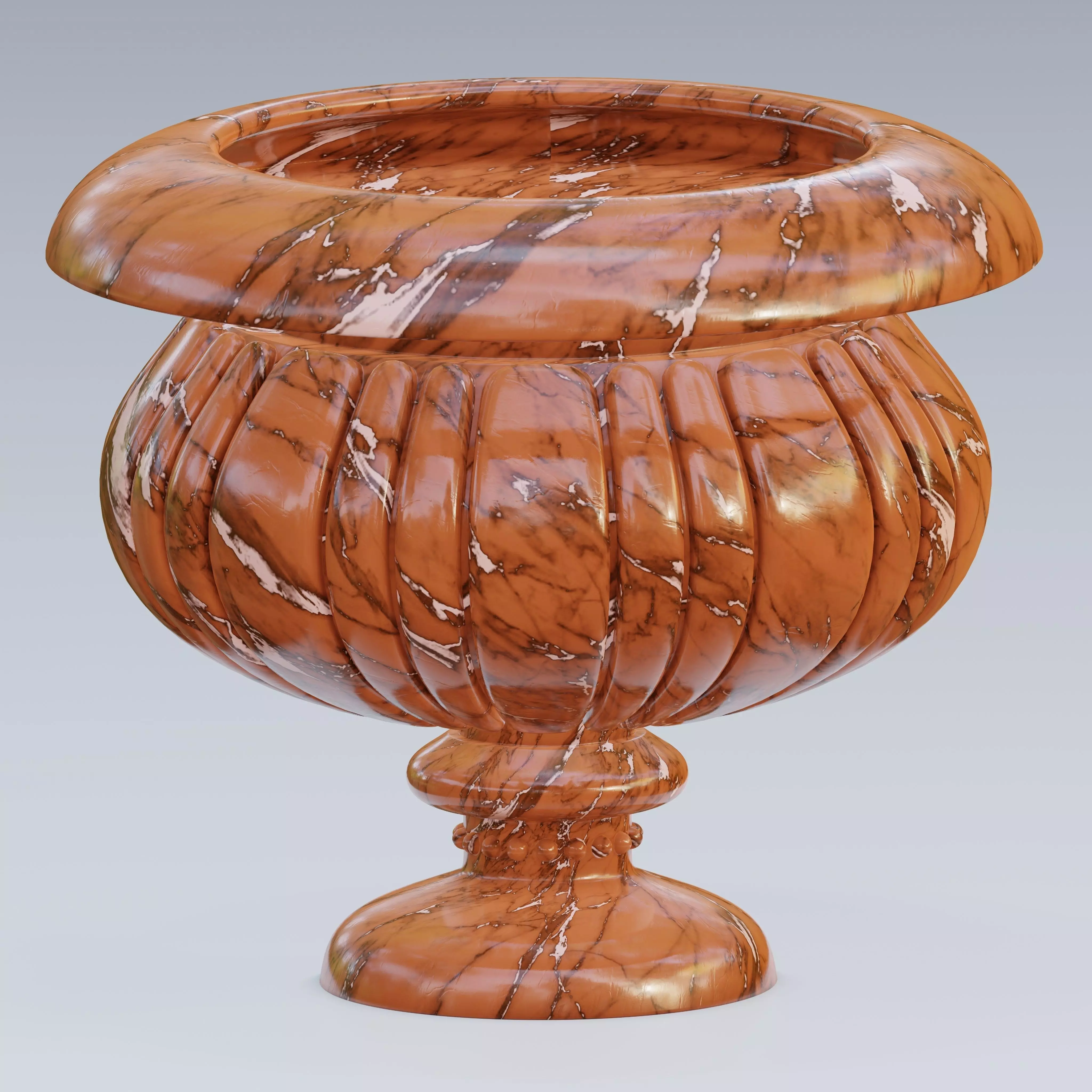 Garden urn planter07 3D model_0