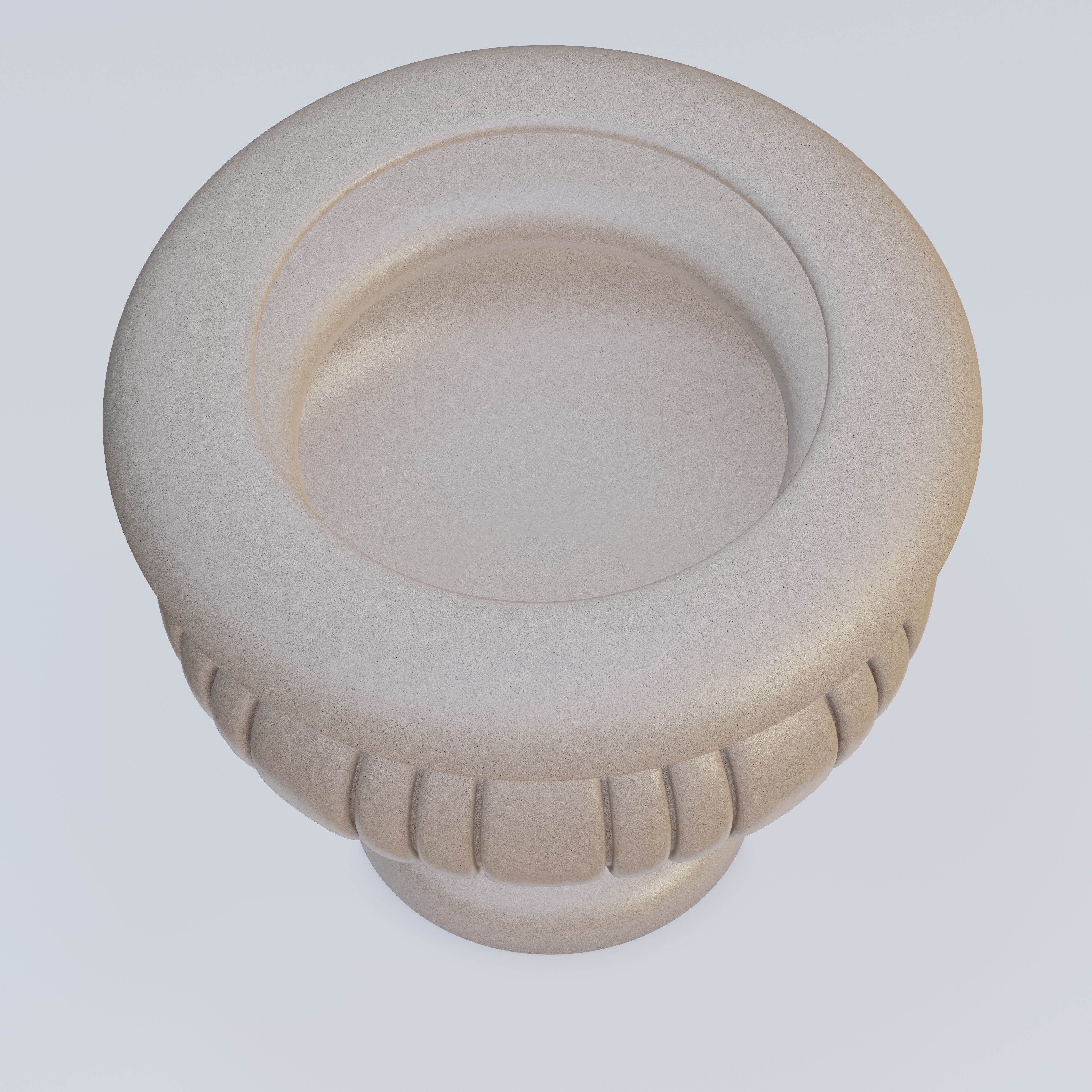 Garden urn planter07 3D model_3