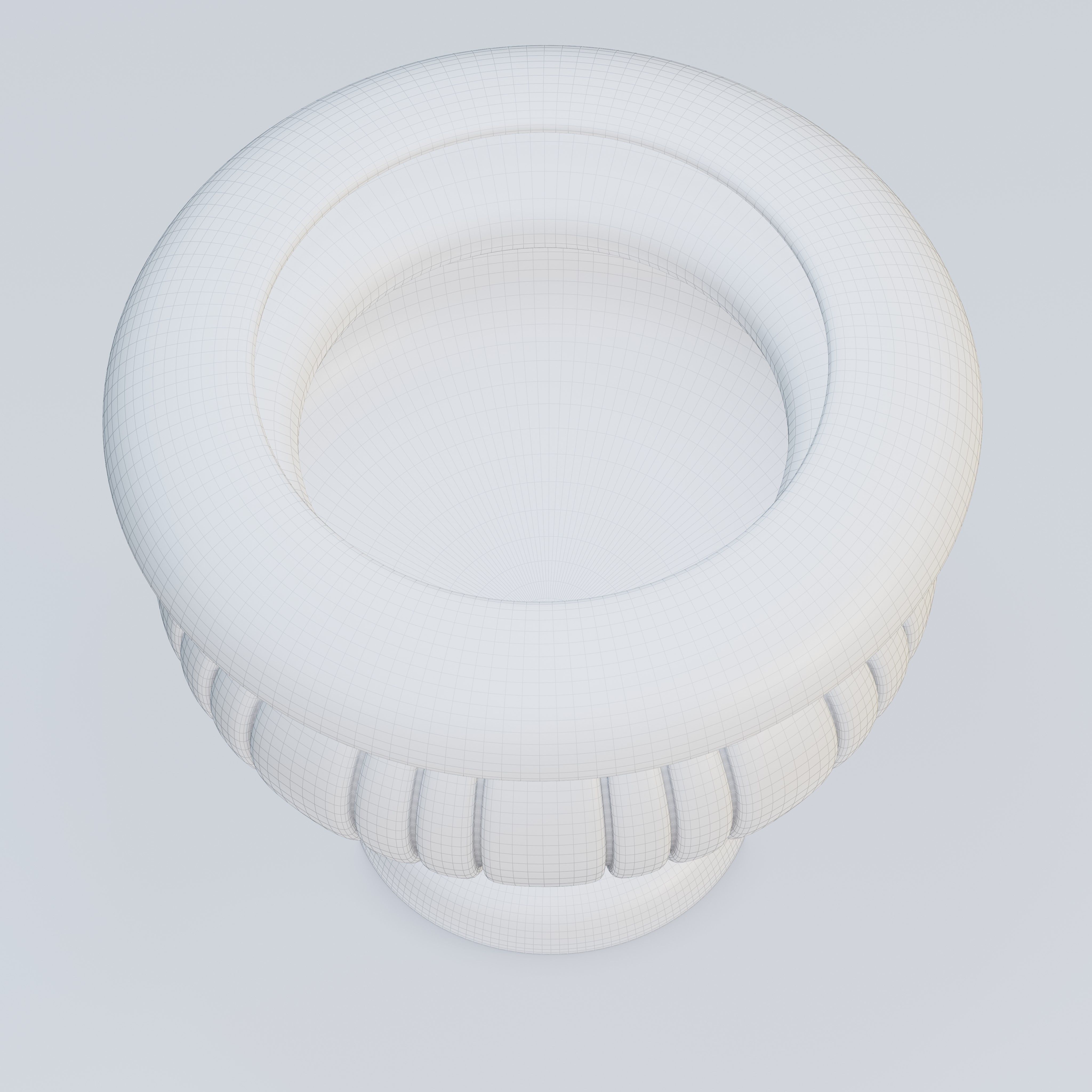 Garden urn planter07 3D model_7