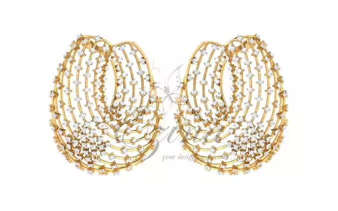 Fashion earing diamond
