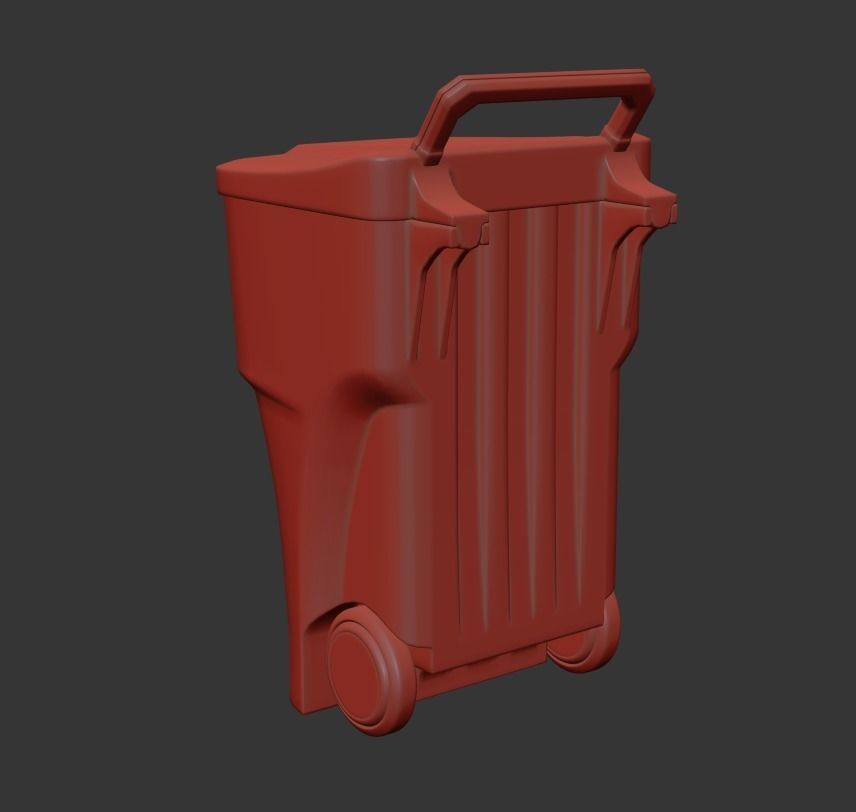 Trash can 3D model_5