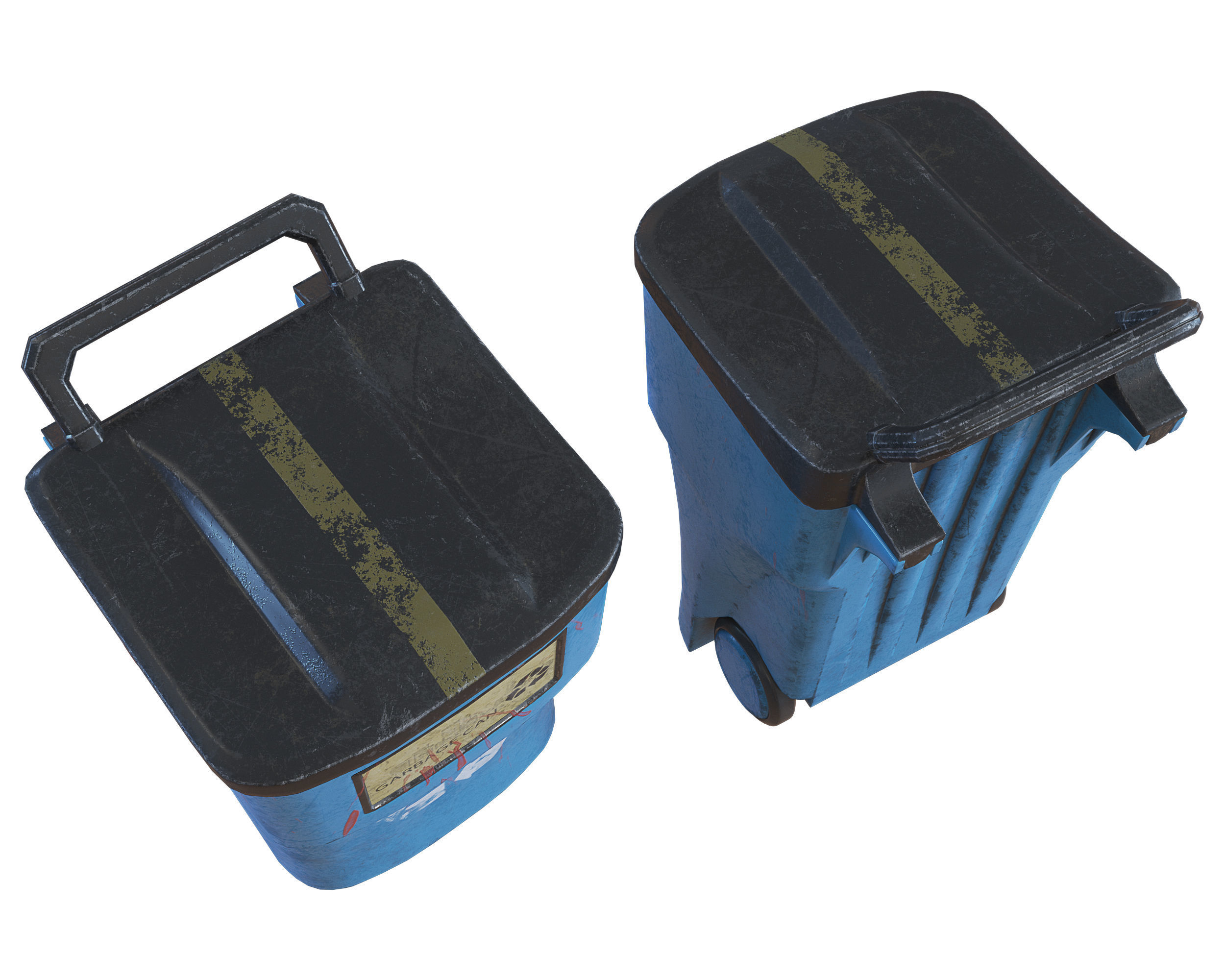 Trash can 3D model_2