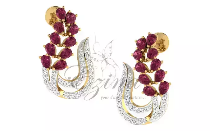 Fashion diamond  earing 3