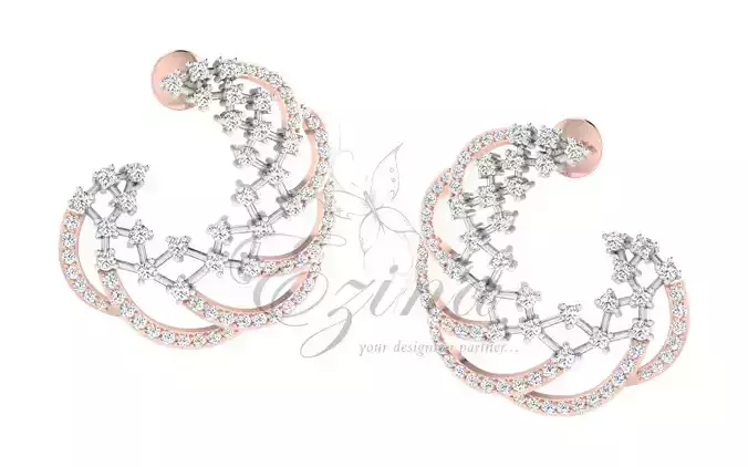 Fashion diamond earing 
