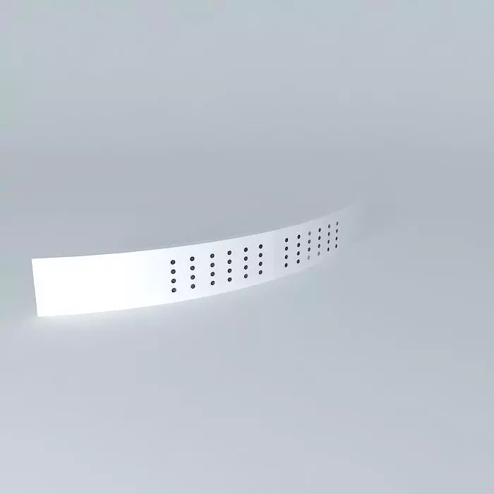 HDW-PULL-BP19205 curved wall shelf Free 3D model
