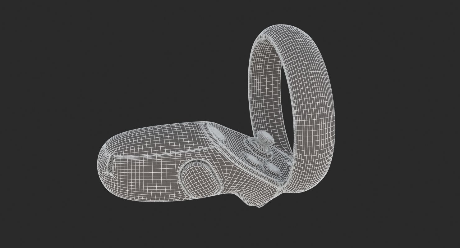 Oculus Quest Controllers 3D model_11