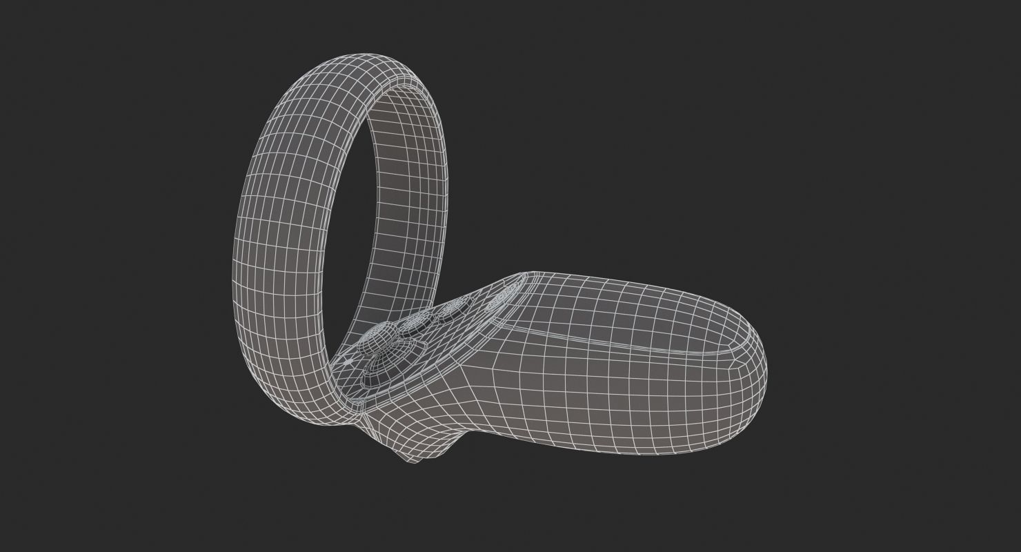 Oculus Quest Controllers 3D model_12