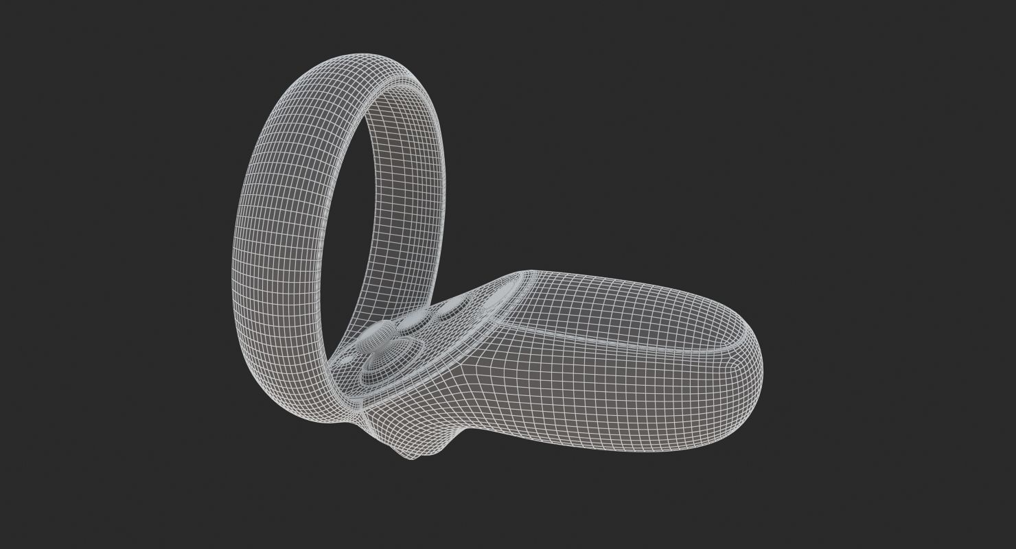 Oculus Quest Controllers 3D model_13