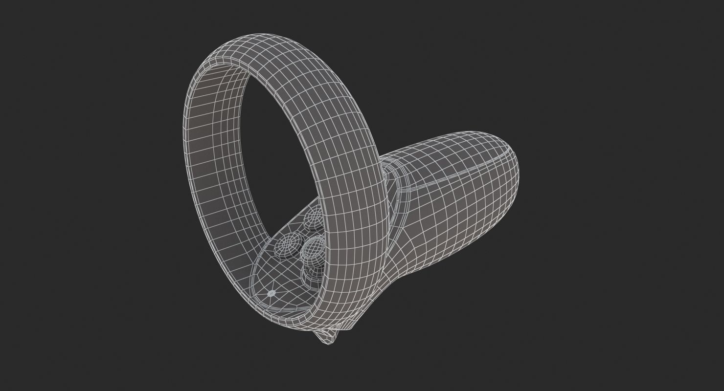 Oculus Quest Controllers 3D model_14