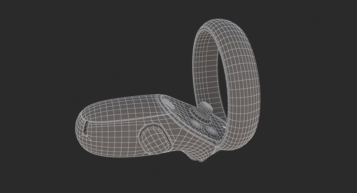Oculus Quest Controllers 3D model_10