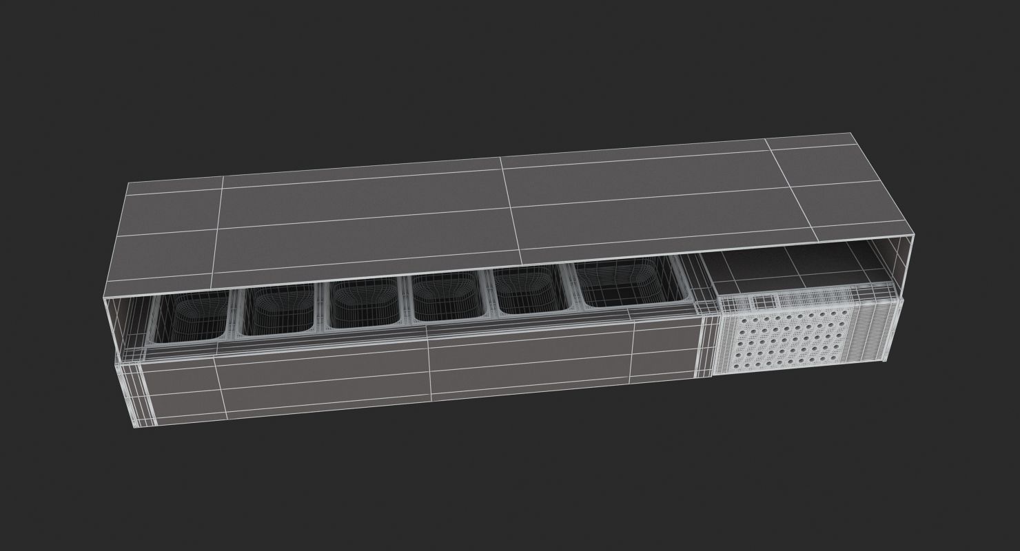 Pizza Prep Table 1 3D model_7