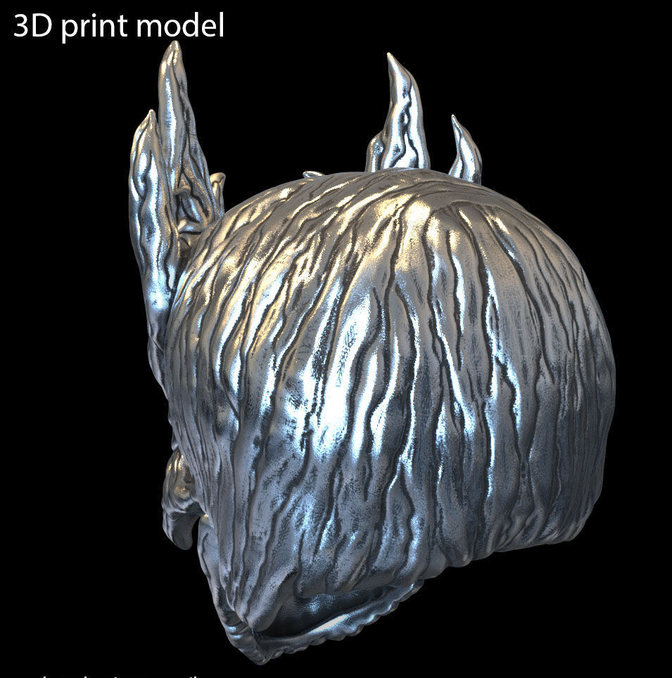 Skull pendant jewelry wooden vol 7 3D print model_3