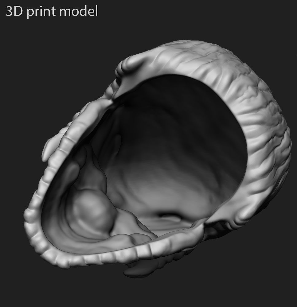 Skull pendant jewelry wooden vol 7 3D print model_7