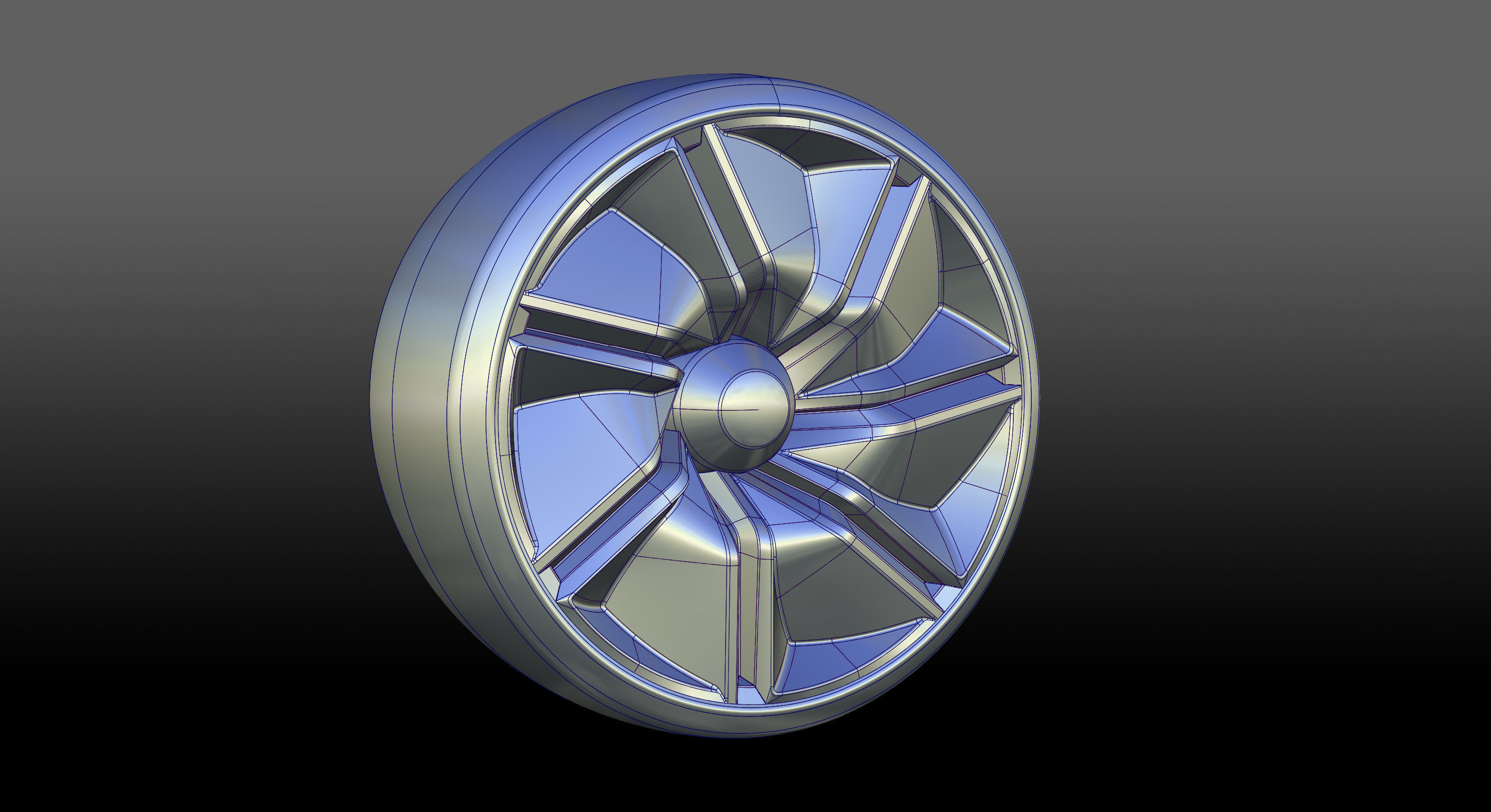 Infiniti Prototype 10 Concept rims 3D model_2