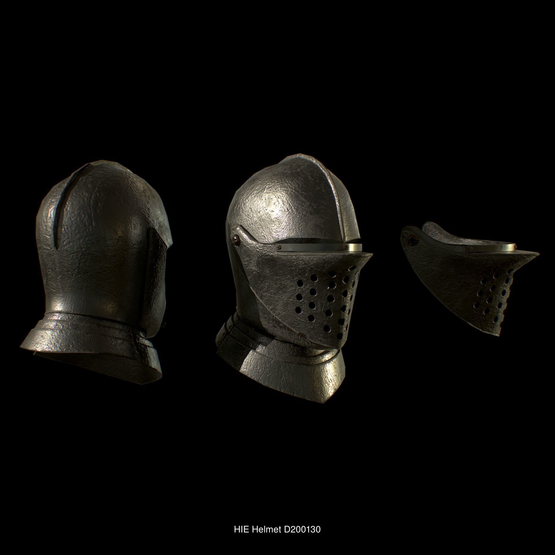 13 Model HIE Medieval Knight Pack  Game Ready 3D Model Collection_8