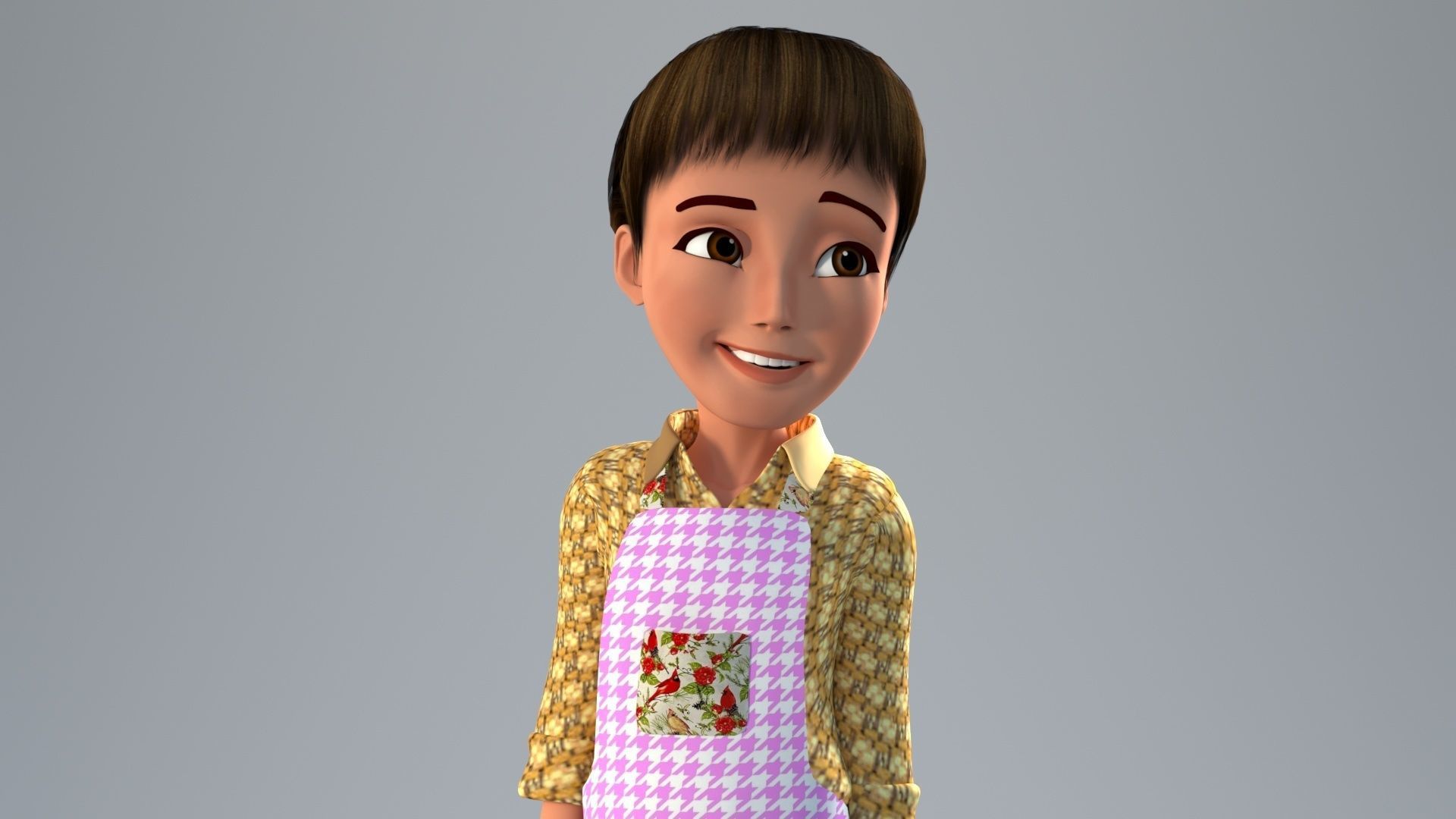 CARTOON CHARACTER BUNDLE 2 3D model_21