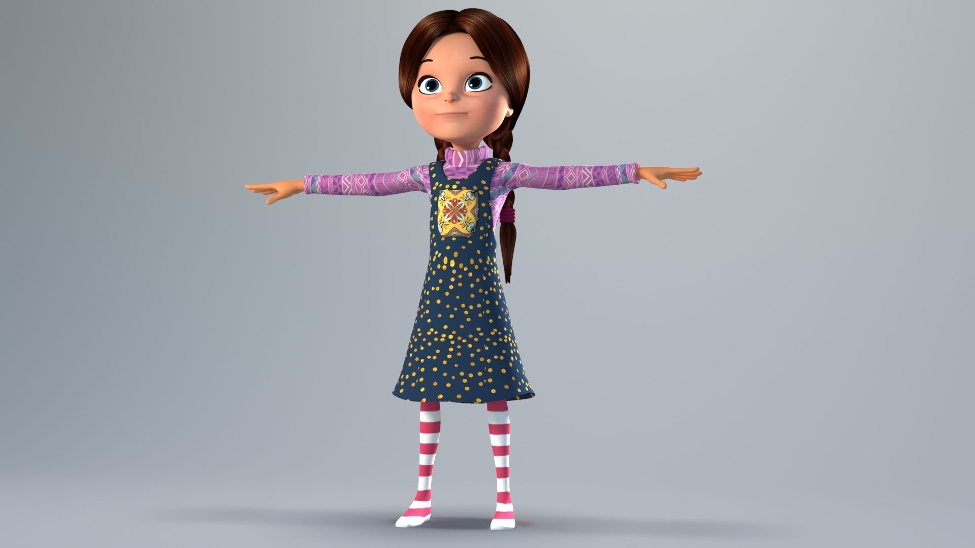 CARTOON CHARACTER BUNDLE 2 3D model_13