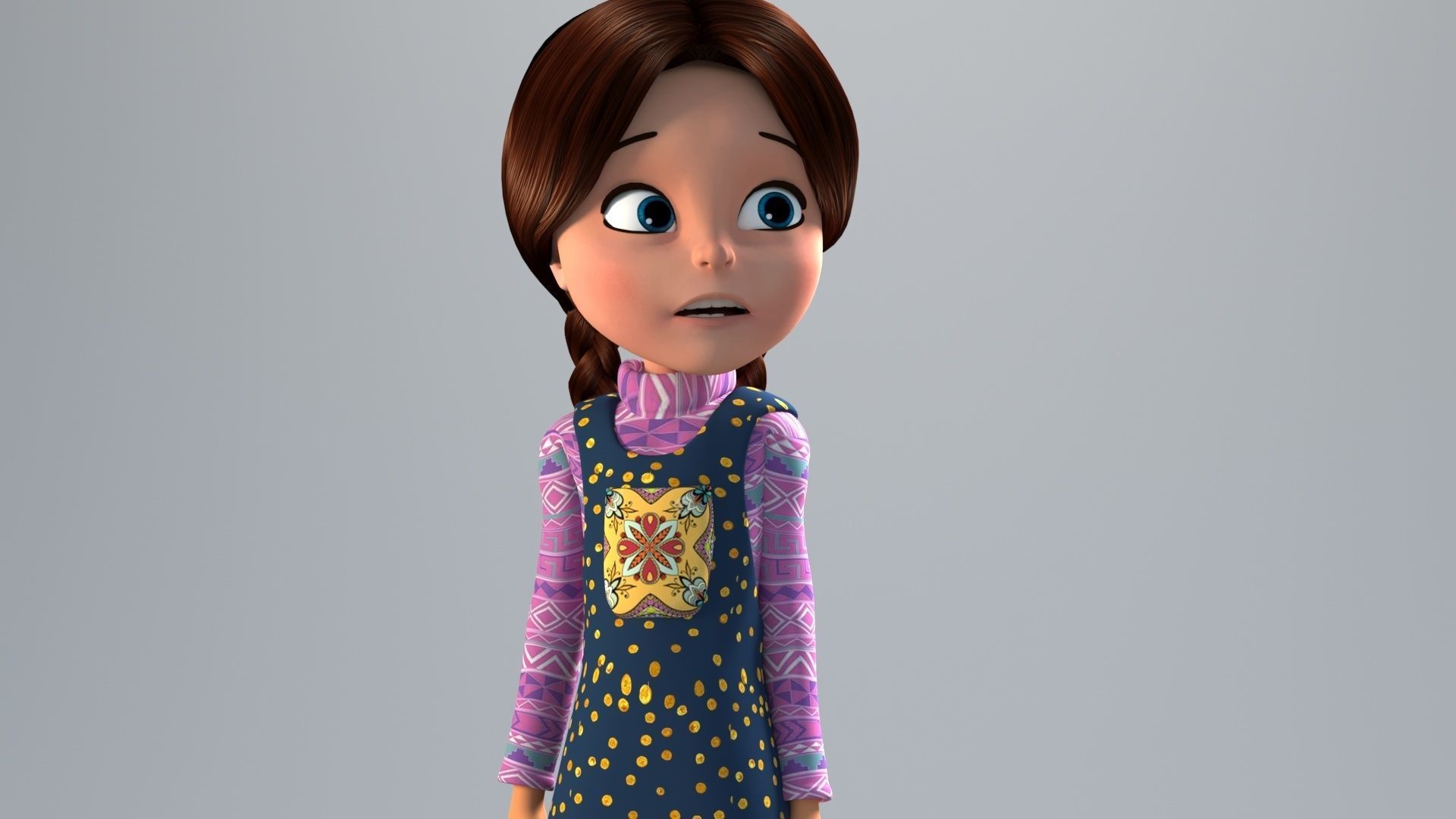 CARTOON CHARACTER BUNDLE 2 3D model_11