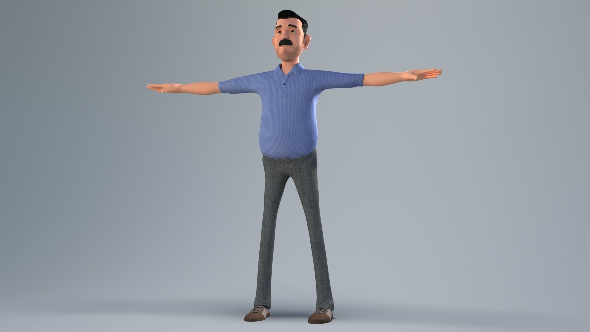 CARTOON CHARACTER BUNDLE 2 3D model_23