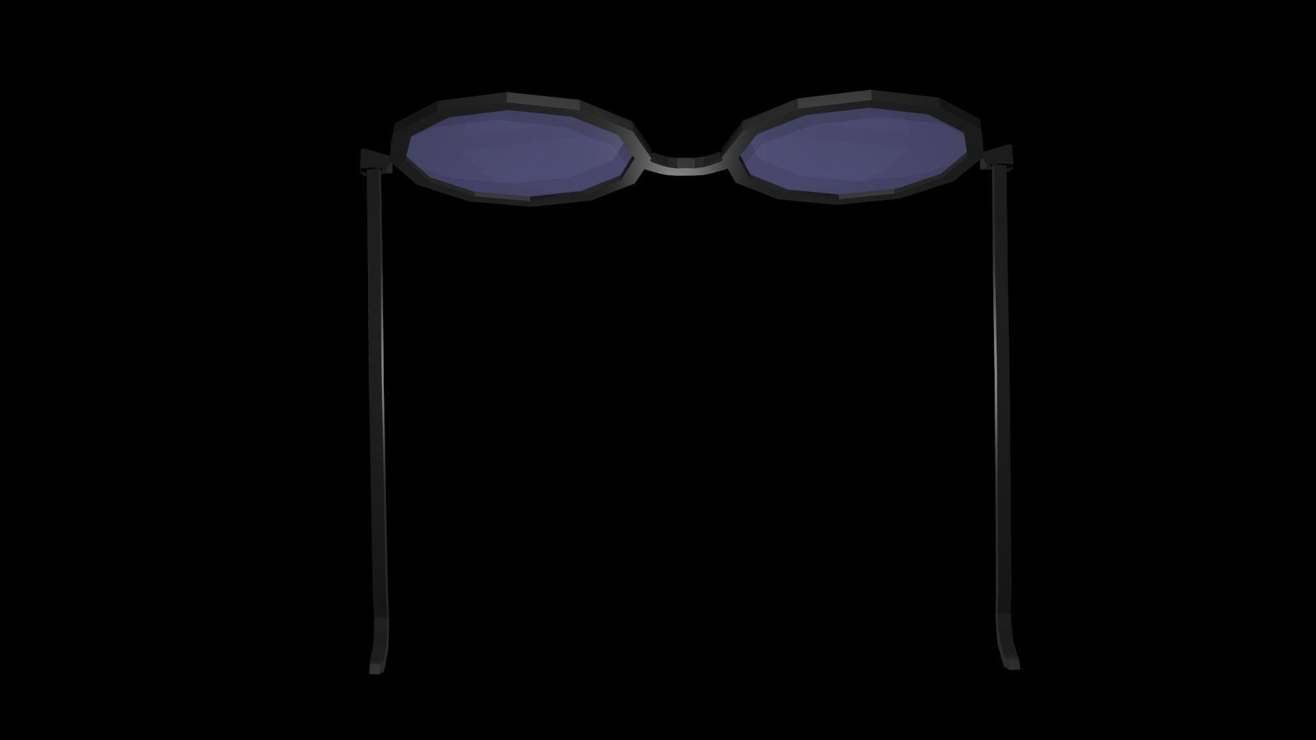 Low poly spectacles 2 Low-poly 3D model_7