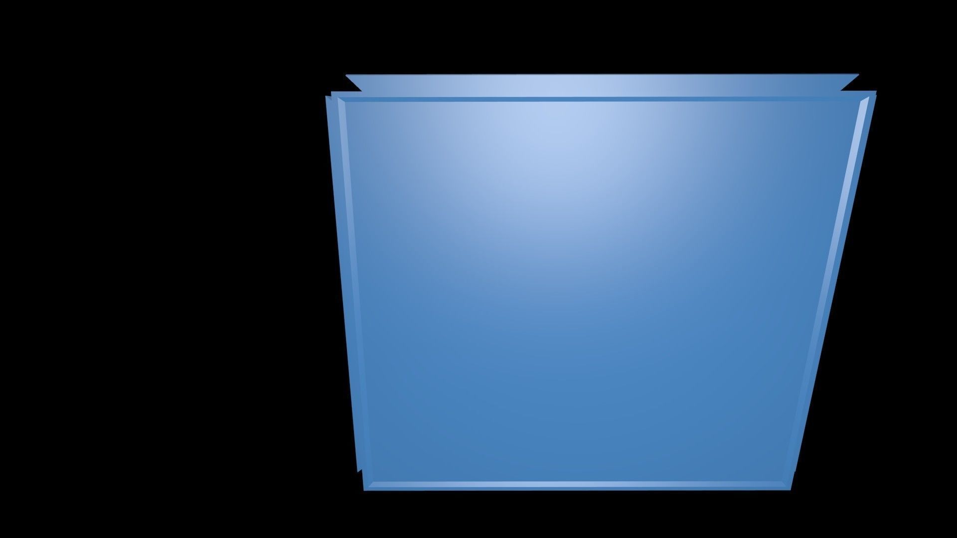 Low poly futuristic pyramid Low-poly 3D model_4