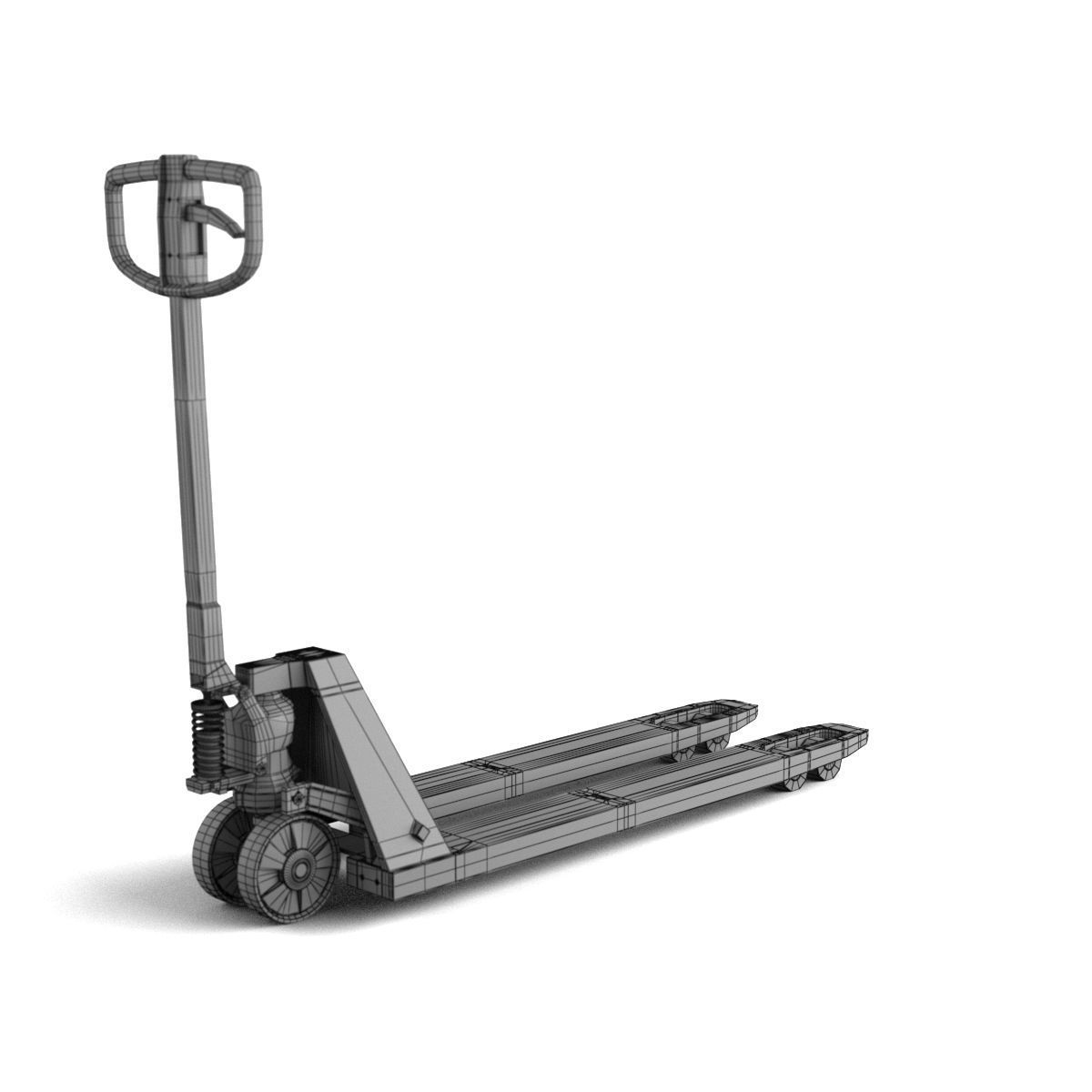 Toyota LHM230 Transpallet Low-poly 3D model_7