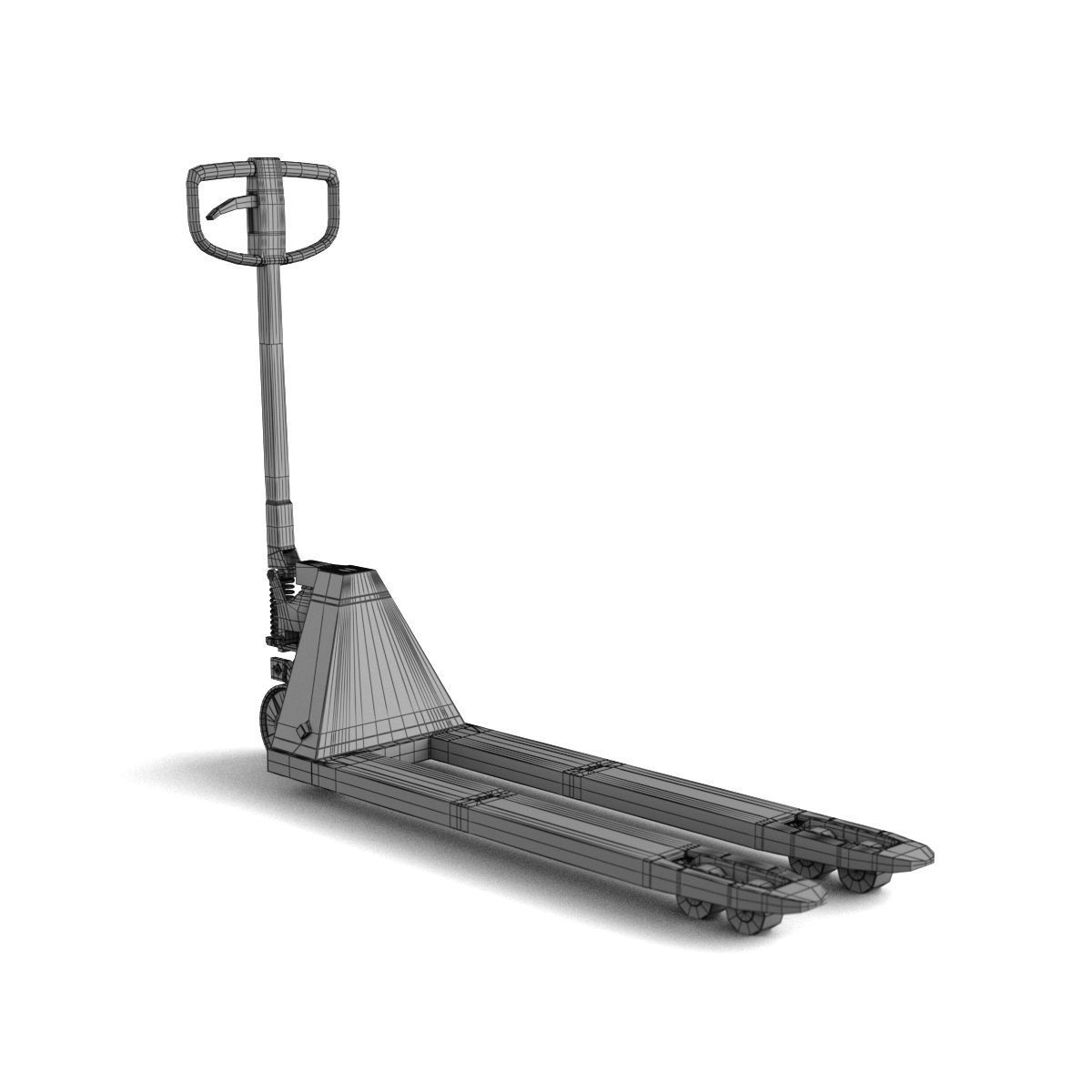 Toyota LHM230 Transpallet Low-poly 3D model_9