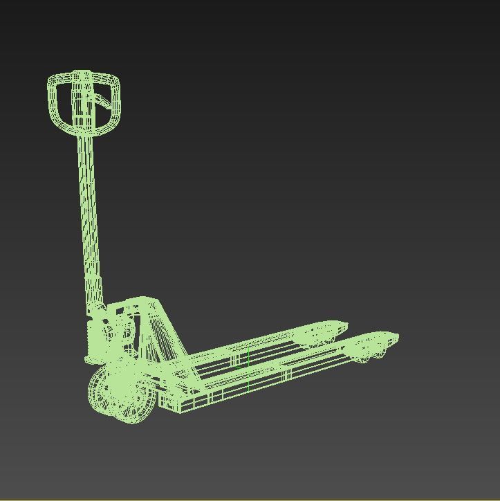 Toyota LHM230 Transpallet Low-poly 3D model_12