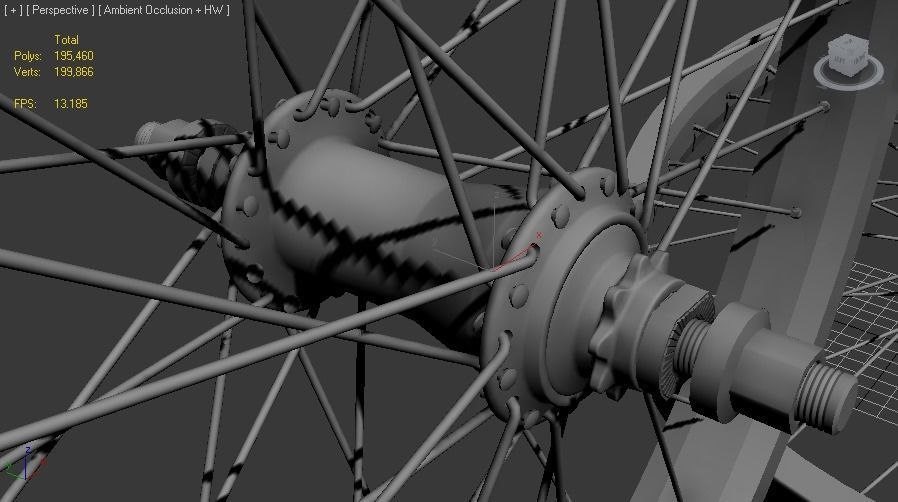bmx wheelset 3D model_4