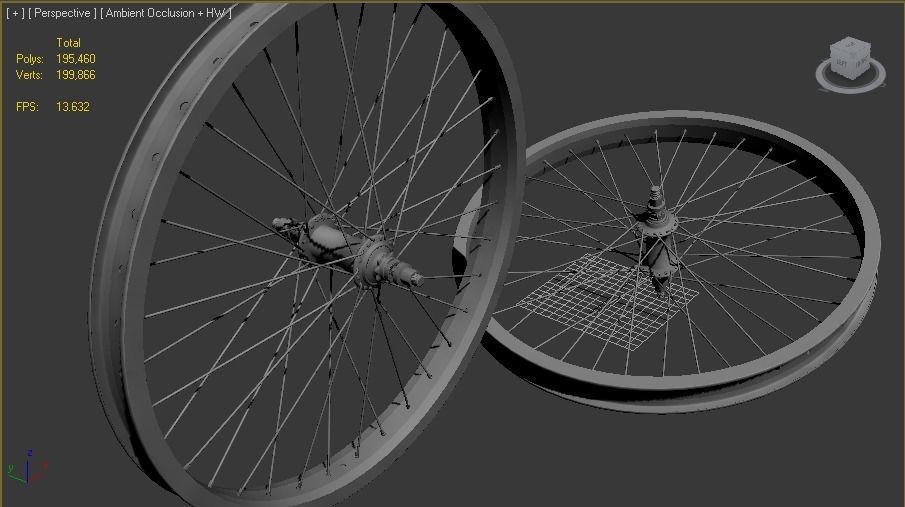 bmx wheelset 3D model_5