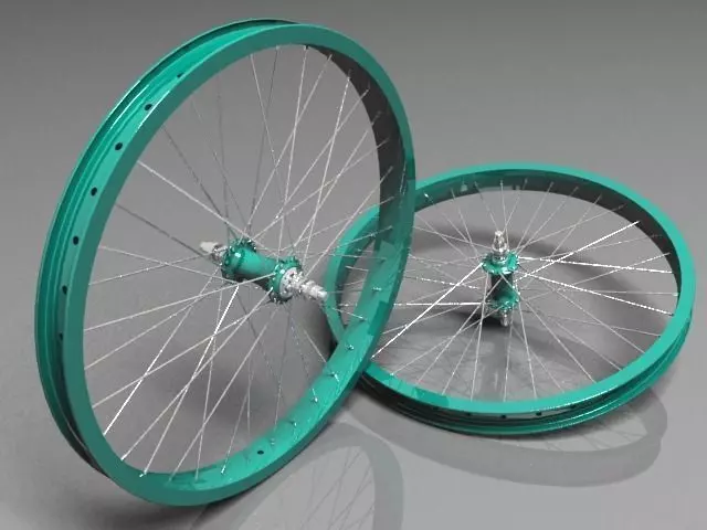 bmx wheelset 3D model_0
