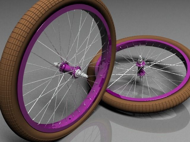 bmx wheelset 3D model_3