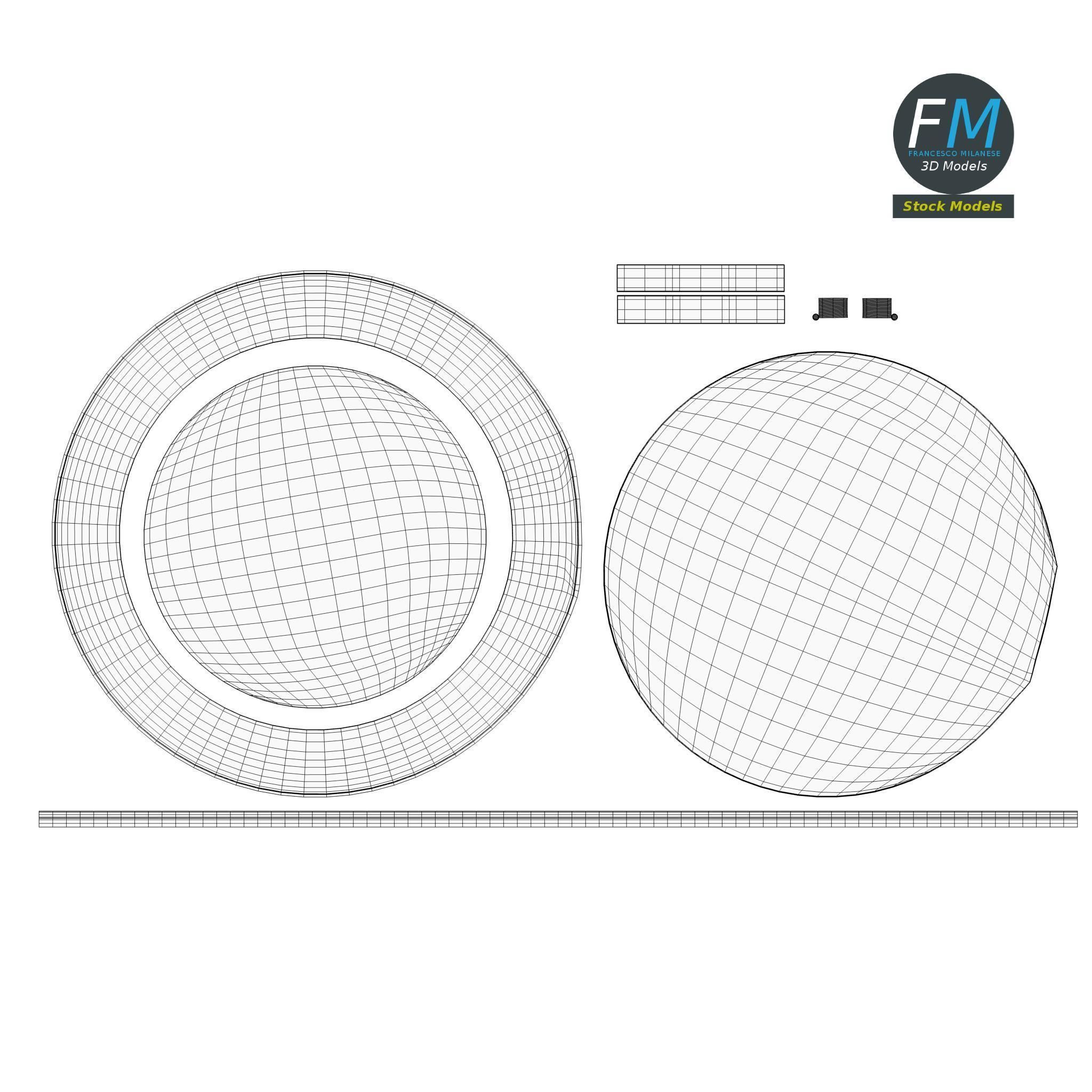 Makeup Pocket Mirror 3D model_12