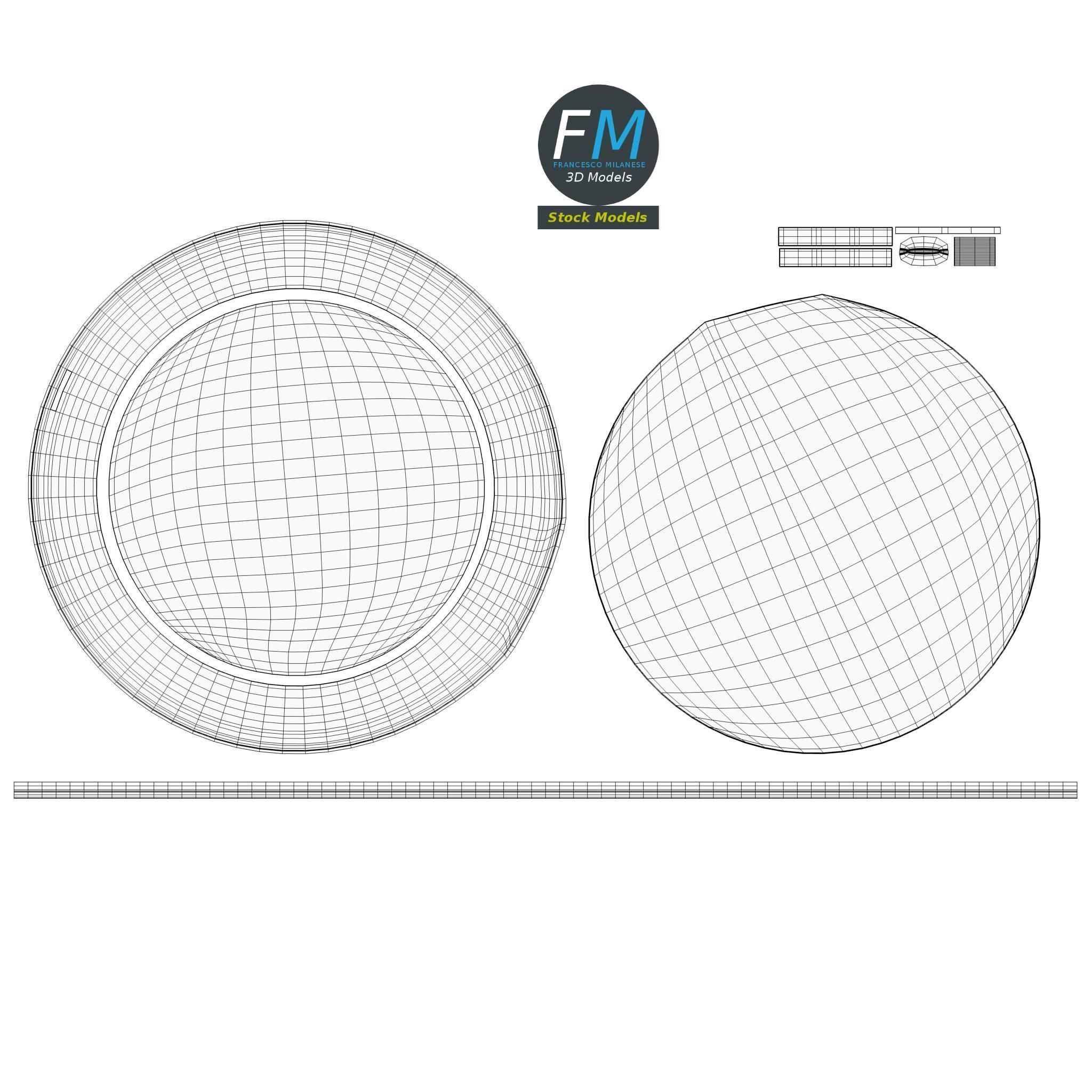 Makeup Pocket Mirror 3D model_11