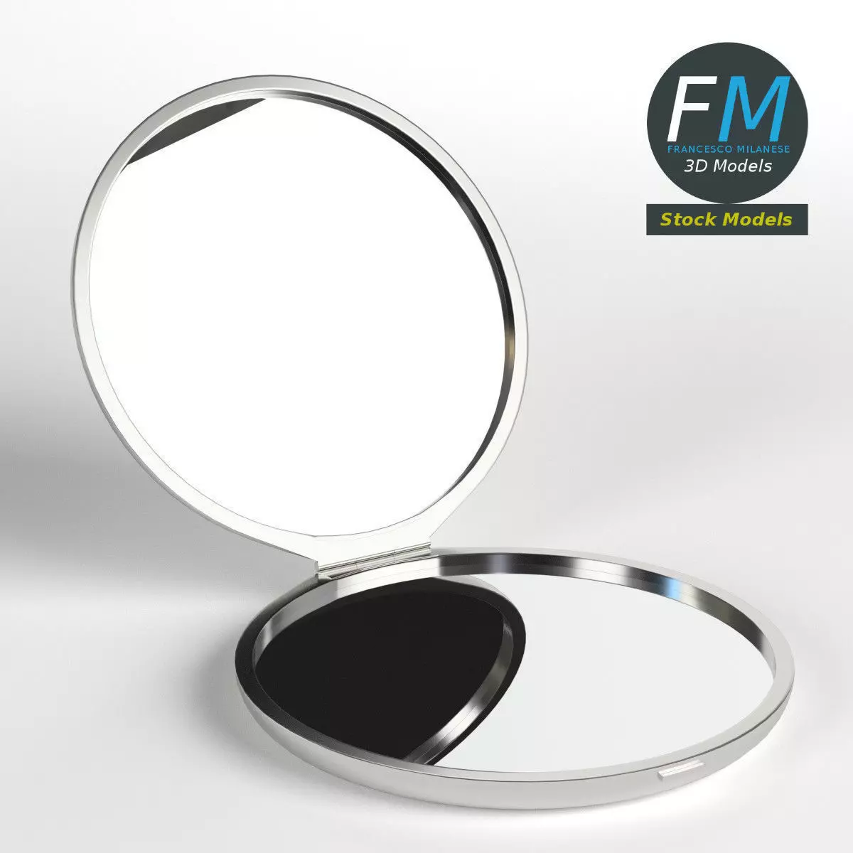 Makeup Pocket Mirror 3D model_0