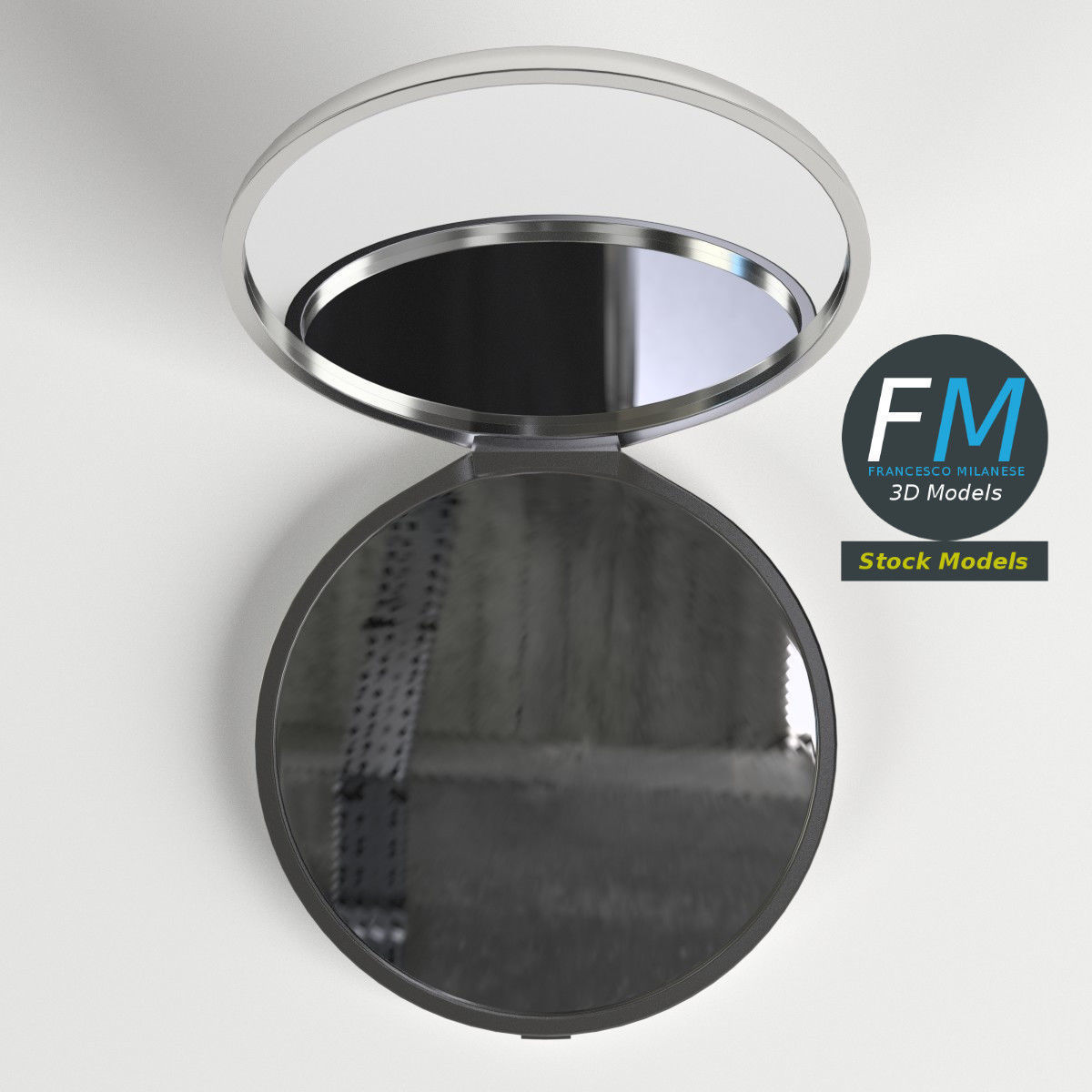 Makeup Pocket Mirror 3D model_6