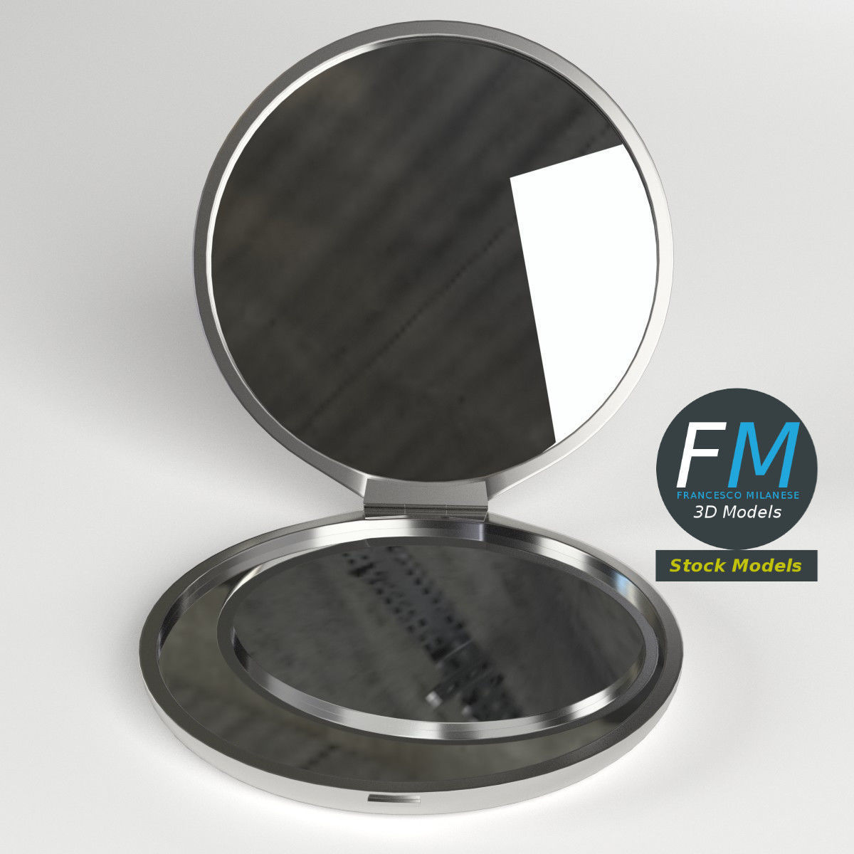Makeup Pocket Mirror 3D model_2