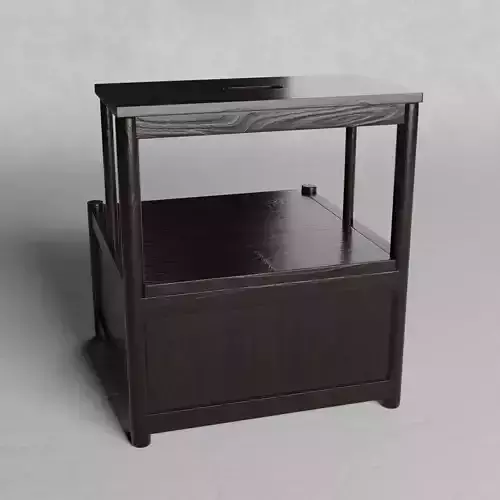 Stair chair wooden black painted