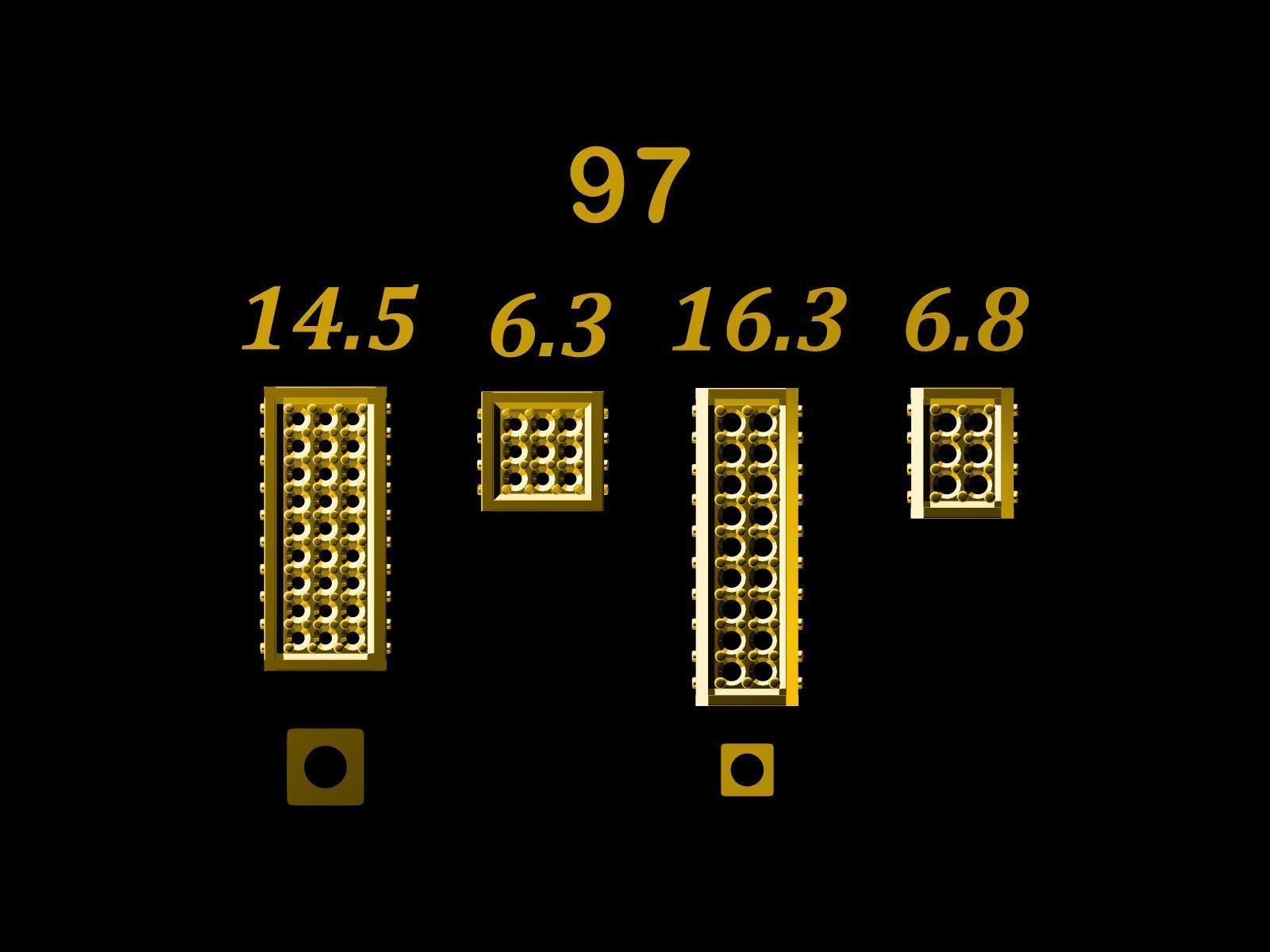 Collection of 75  Chain accessory Para Balls  Studded and Plain 3D print model_73