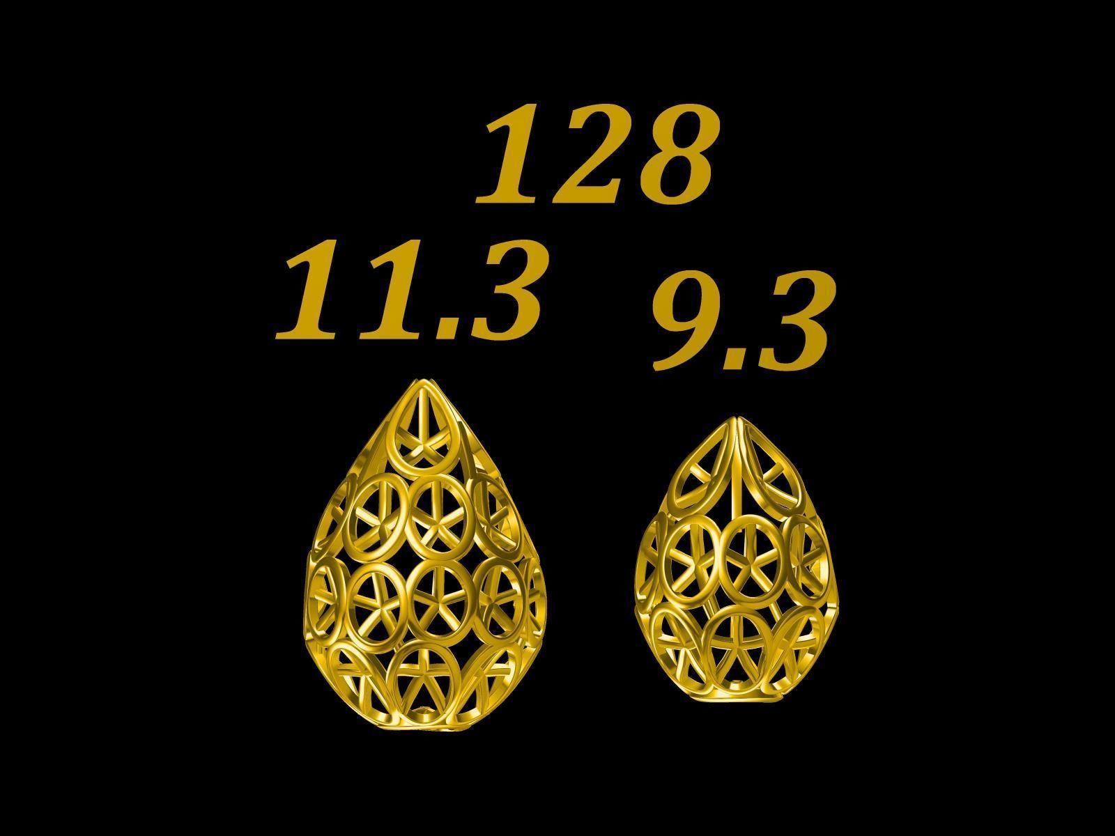 Collection of 75  Chain accessory Para Balls  Studded and Plain 3D print model_29