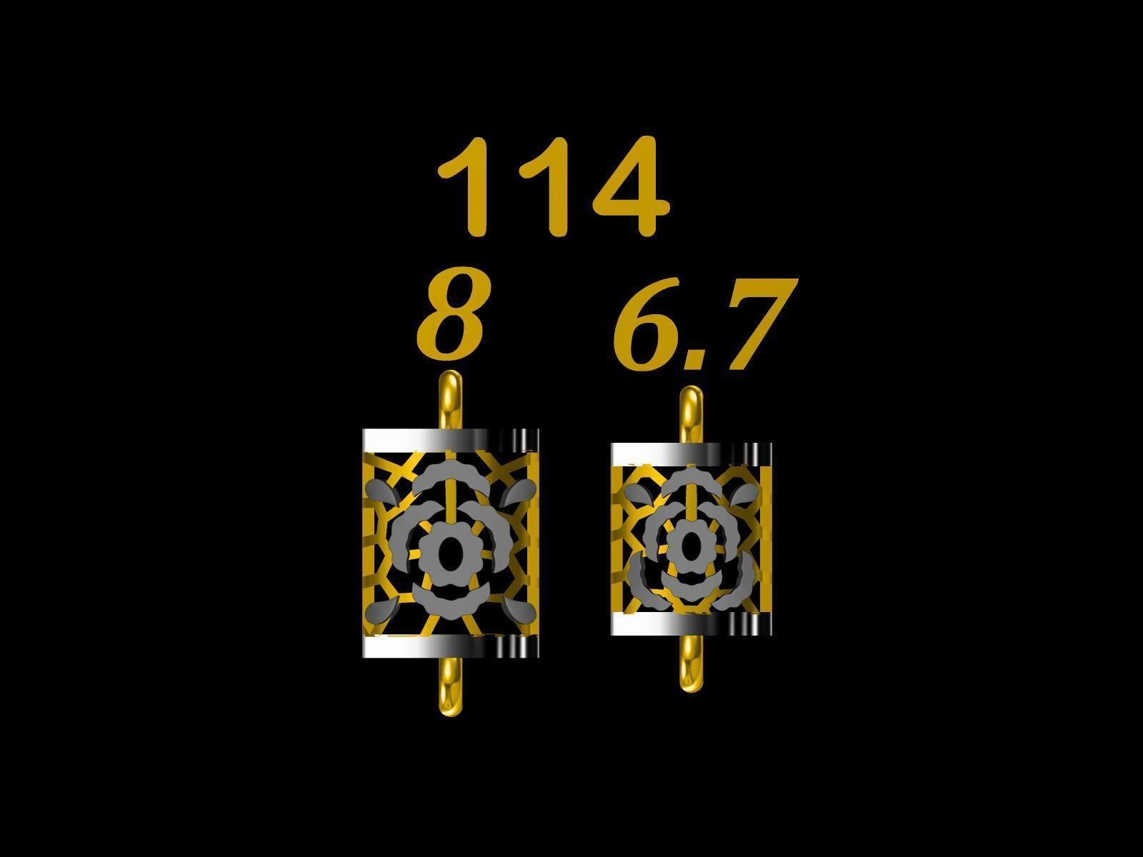 Collection of 75  Chain accessory Para Balls  Studded and Plain 3D print model_15