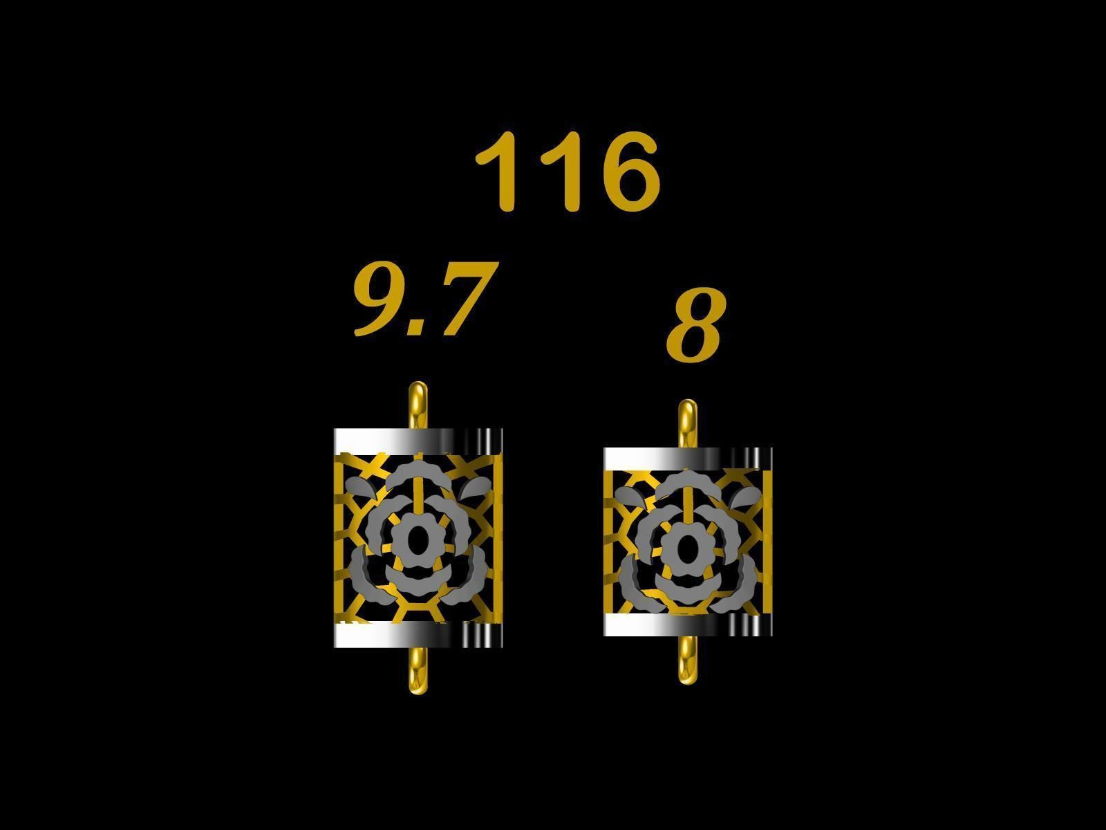 Collection of 75  Chain accessory Para Balls  Studded and Plain 3D print model_17