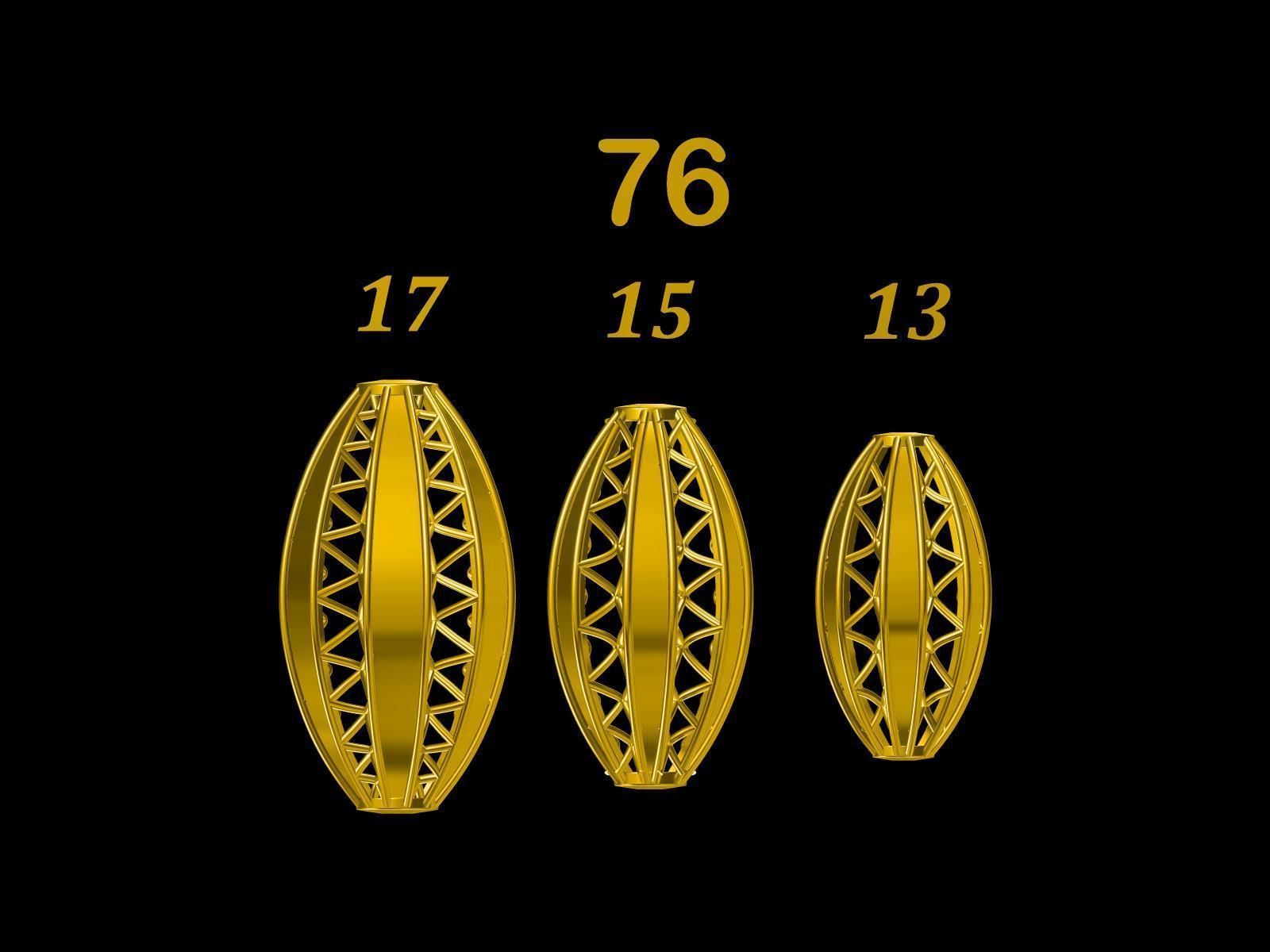 Collection of 75  Chain accessory Para Balls  Studded and Plain 3D print model_52