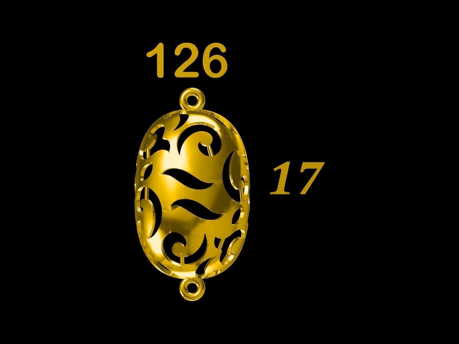 Collection of 75  Chain accessory Para Balls  Studded and Plain 3D print model_27